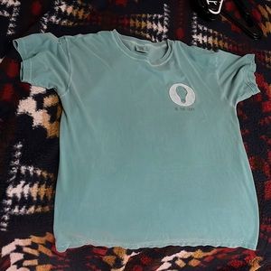 Large comfort colors greenish blue t-shirt